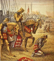 Die Schlacht von Agincourt, veröffentlicht 1890